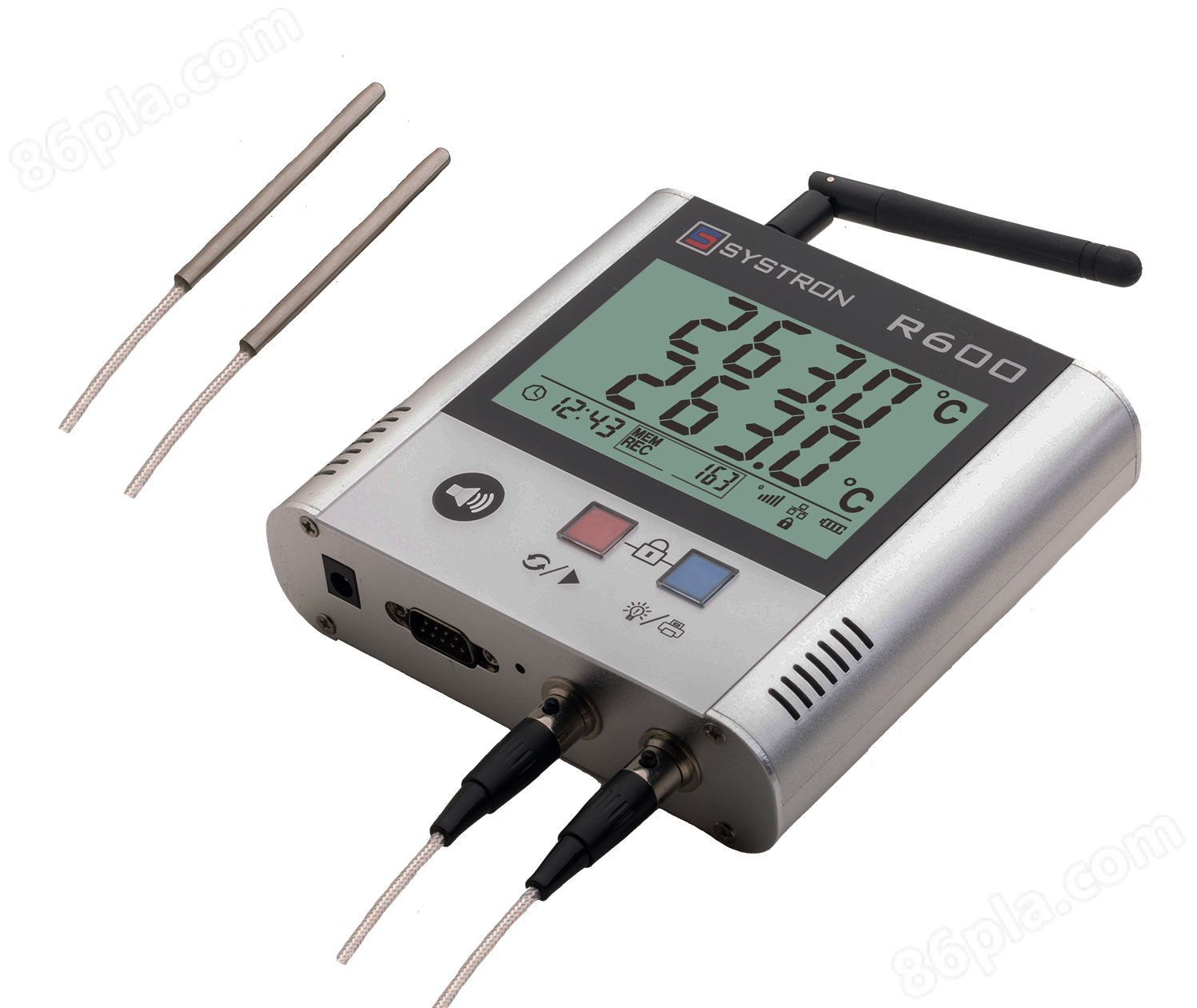 两路PT100铂电阻温度记录仪 GSM&GPRS R600-DR-G
