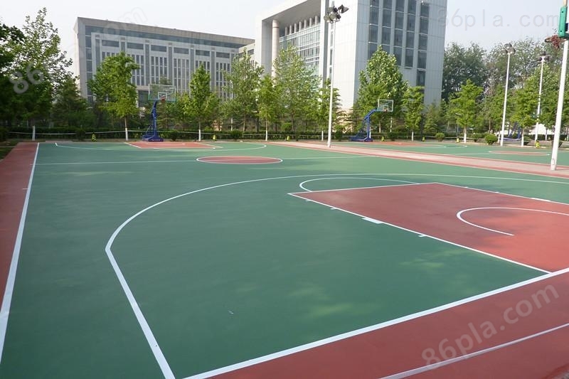 湖北宜昌硅pu篮球场学校运动场材料厂家