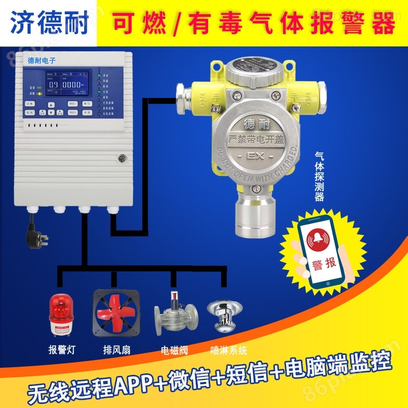 工业罐区硫化氢气体报警器,APP监测