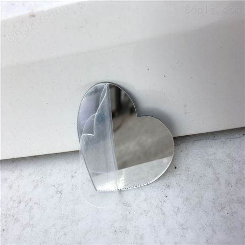 生产亚克力带胶心形镜 有机玻璃塑料镜